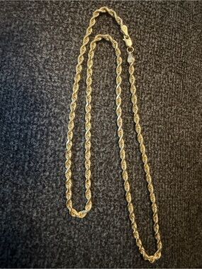 10k gold rope chain
